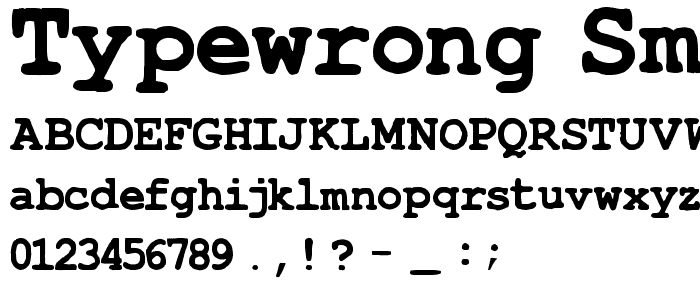 TypeWrong Smudged Bold font